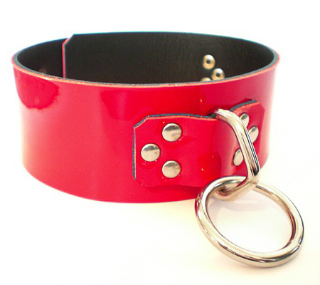 Collars : Leather Bondage Collar