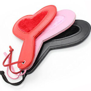 Heart Shaped Leather Paddle
