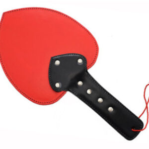 Leather Heart Shaped Spanking Paddle