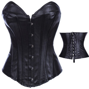 Black Leather Corset