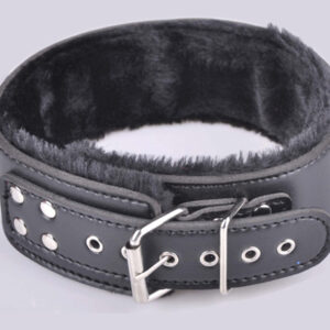 Black Slave Leather Collar