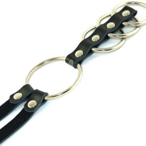 Gate of Hell Steel Cock Ring with Strap