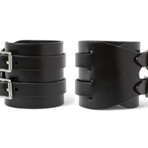 Double Buckle Leather Cuff