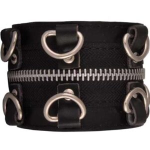 Zipper & D-Rings Wrist Band
