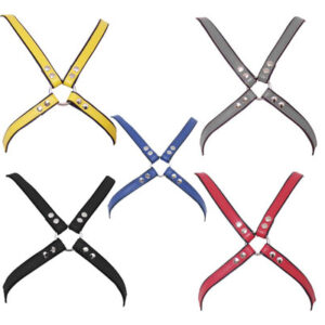 Leather Harness with Stripes