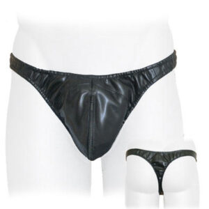 Black Poly Vinyl Thong