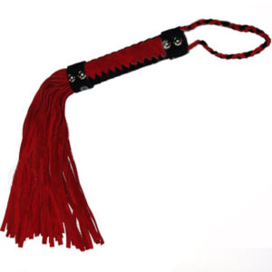 Red/Black Suede Flogger