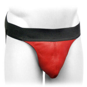 Leather Jock with Wide Strap